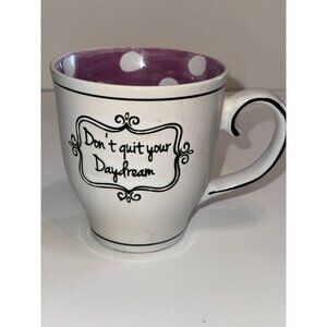 Dont Quit Your Daydream Ceramic Coffee Mug 12oz By Spectrum Designz Polka Dot Pu